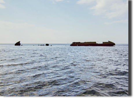 Sichtbarer Teil ohne Achterschiff Sichtbarer Teil ohne Achterschiff